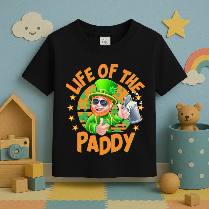 Funny St Patricks Day Life Of The Paddy Leprechaun Beer Toddler T-Shirt
