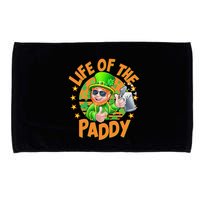 Funny St Patricks Day Life Of The Paddy Leprechaun Beer Microfiber Hand Towel