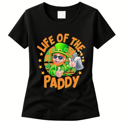 Funny St Patricks Day Life Of The Paddy Leprechaun Beer Womens T-Shirt