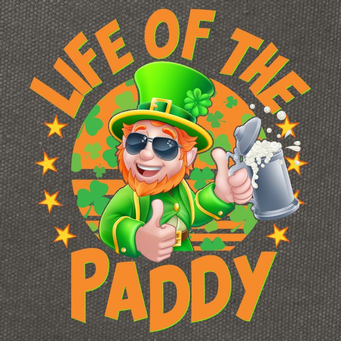 Funny St Patricks Day Life Of The Paddy Leprechaun Beer Cotton Canvas Backpack