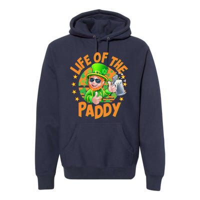 Funny St Patricks Day Life Of The Paddy Leprechaun Beer Premium Hoodie