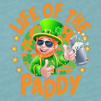 Funny St Patricks Day Life Of The Paddy Leprechaun Beer Sueded Cloud Jersey T-Shirt