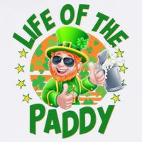 Funny St Patricks Day Life Of The Paddy Leprechaun Beer Garment-Dyed Sweatshirt