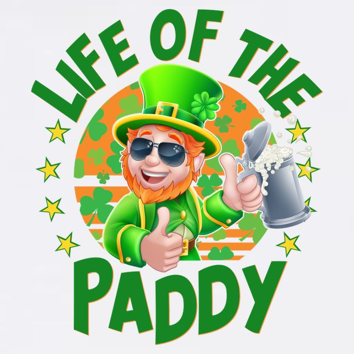 Funny St Patricks Day Life Of The Paddy Leprechaun Beer Garment-Dyed Sweatshirt