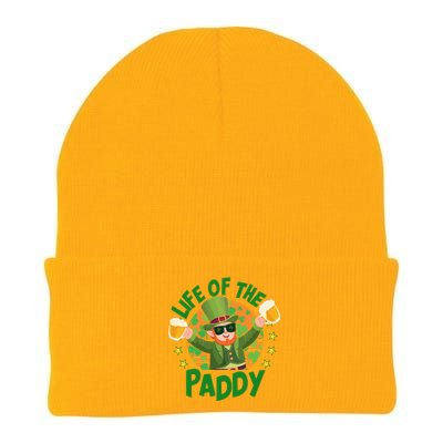 Funny St Patricks Day Life Of The Paddy Leprechaun With Beers Knit Cap Winter Beanie