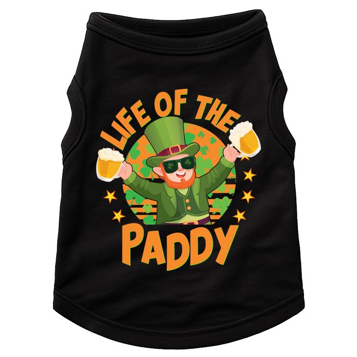 Funny St Patricks Day Life Of The Paddy Leprechaun With Beers Doggie Tank