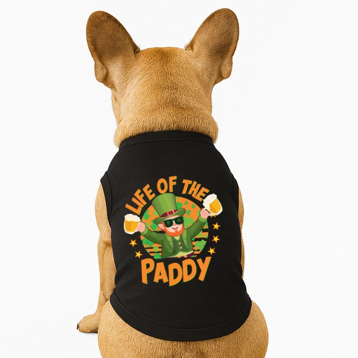 Funny St Patricks Day Life Of The Paddy Leprechaun With Beers Doggie Tank