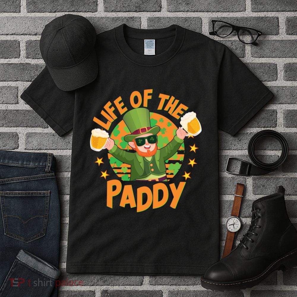Funny St Patricks Day Life Of The Paddy Leprechaun With Beers Tall T-Shirt