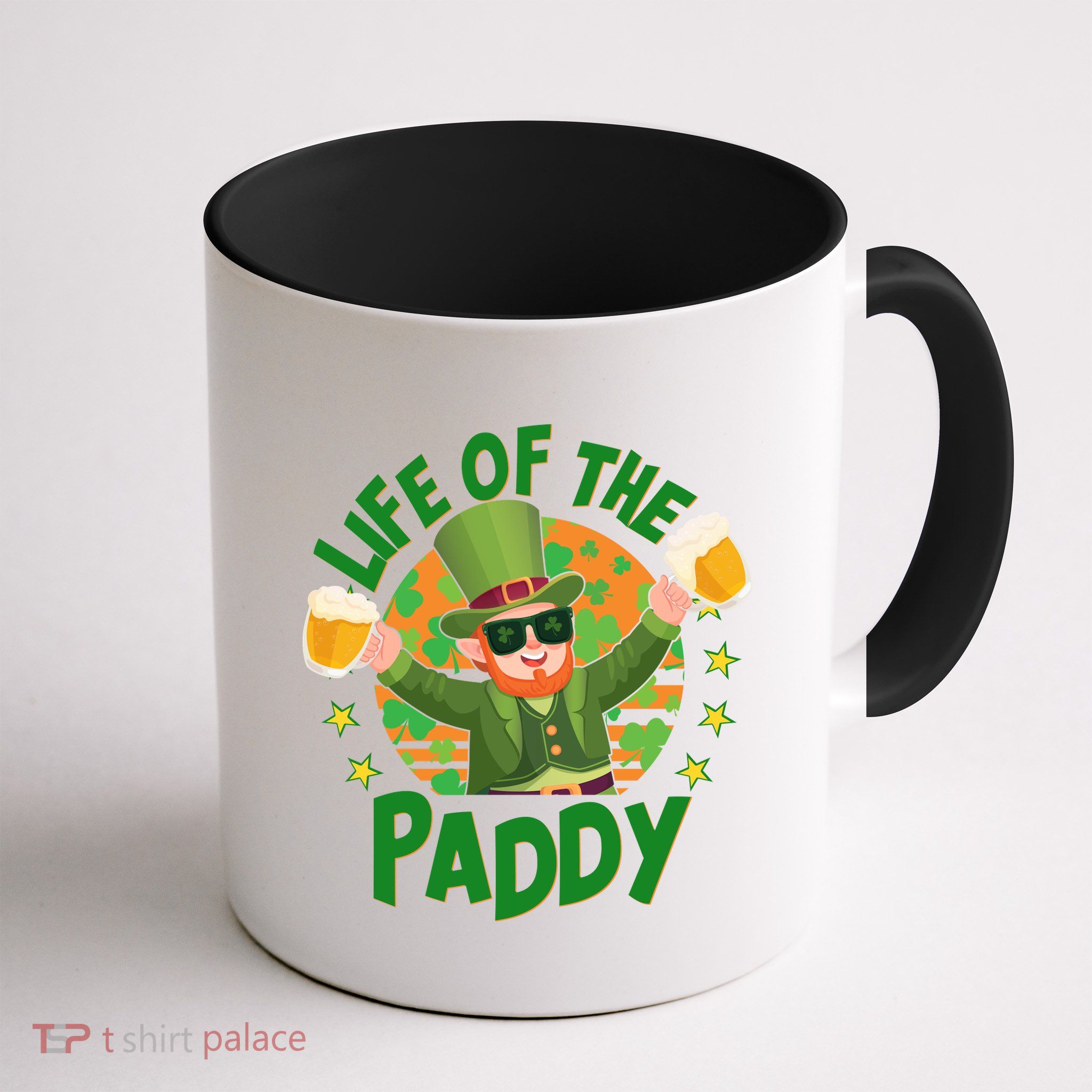 Funny St Patricks Day Life Of The Paddy Leprechaun With Beers Mug