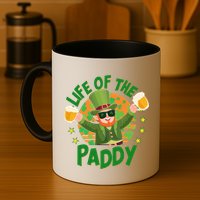 Funny St Patricks Day Life Of The Paddy Leprechaun With Beers Mug