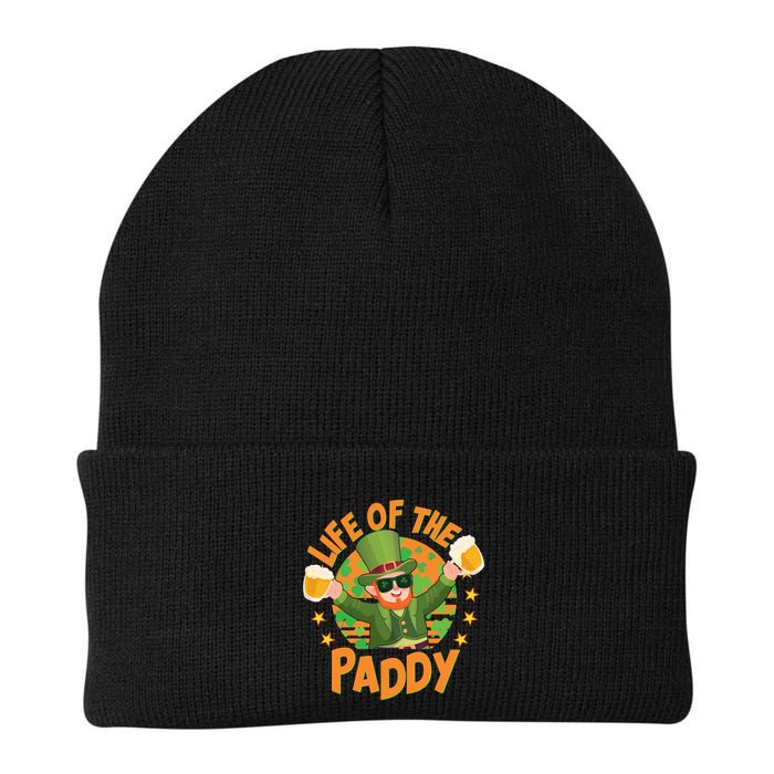 Funny St Patricks Day Life Of The Paddy Leprechaun With Beers Beanie
