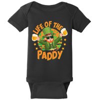 Funny St Patricks Day Life Of The Paddy Leprechaun With Beers Baby Bodysuit