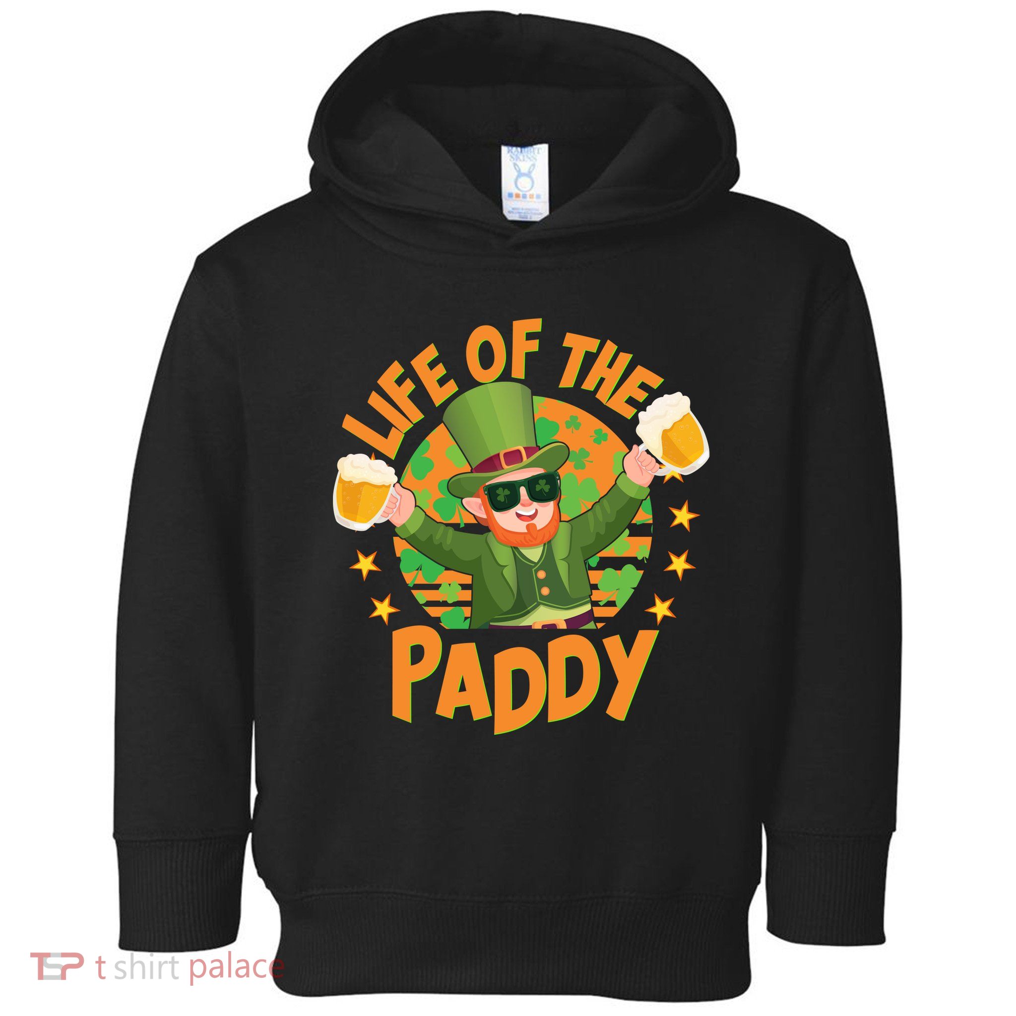 Funny St Patricks Day Life Of The Paddy Leprechaun With Beers Toddler Hoodie