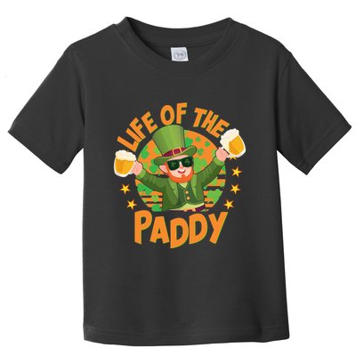 Funny St Patricks Day Life Of The Paddy Leprechaun With Beers Toddler T-Shirt