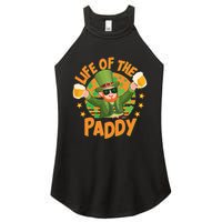 Funny St Patricks Day Life Of The Paddy Leprechaun With Beers Women's Perfect Tri Rocker Tank