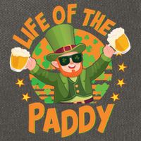 Funny St Patricks Day Life Of The Paddy Leprechaun With Beers Cotton Canvas Backpack