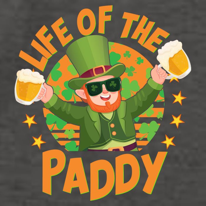 Funny St Patricks Day Life Of The Paddy Leprechaun With Beers Vector Backpack
