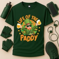 Funny St Patricks Day Life Of The Paddy Leprechaun With Beers Performance Shirt