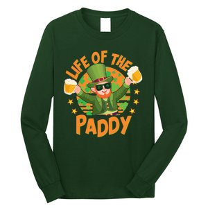 Funny St Patricks Day Life Of The Paddy Leprechaun With Beers Long Sleeve Shirt