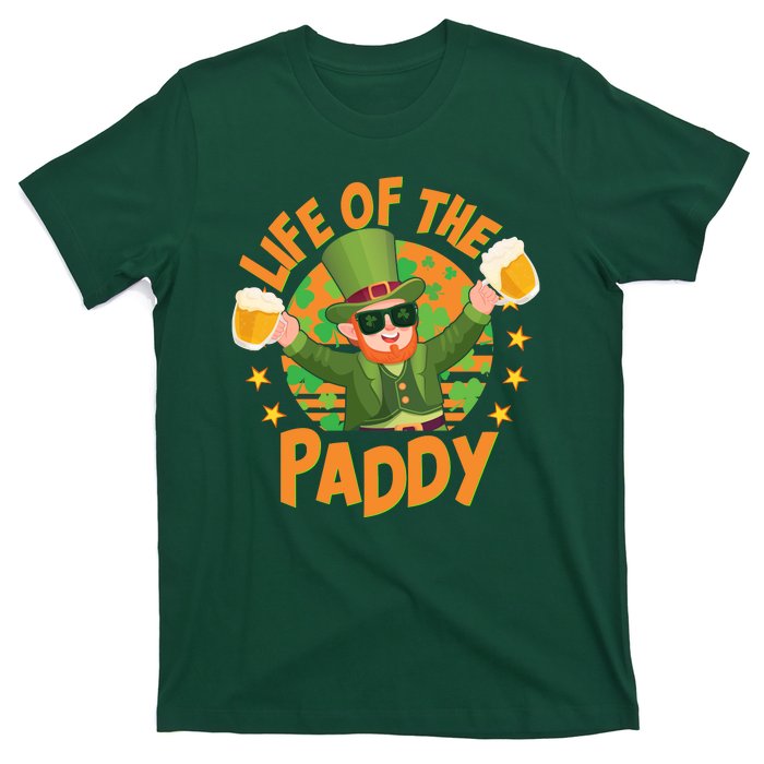 Funny St Patricks Day Life Of The Paddy Leprechaun With Beers T-Shirt