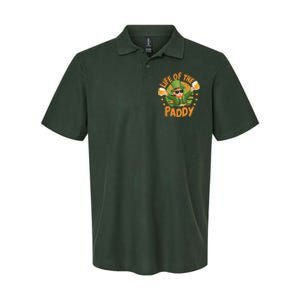 Funny St Patricks Day Life Of The Paddy Leprechaun With Beers Softstyle Adult Sport Polo