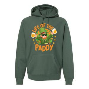 Funny St Patricks Day Life Of The Paddy Leprechaun With Beers Premium Hoodie