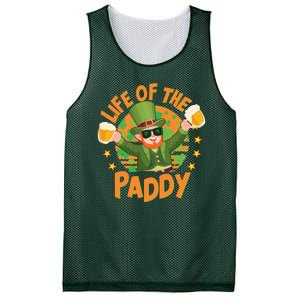 Funny St Patricks Day Life Of The Paddy Leprechaun With Beers Mesh Reversible Basketball Jersey Tank