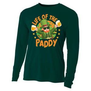 Funny St Patricks Day Life Of The Paddy Leprechaun With Beers Cooling Performance Long Sleeve Crew