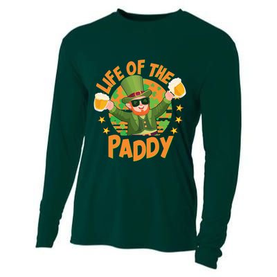 Funny St Patricks Day Life Of The Paddy Leprechaun With Beers Cooling Performance Long Sleeve Crew