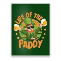 Funny St Patricks Day Life Of The Paddy Leprechaun With Beers Poster