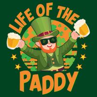 Funny St Patricks Day Life Of The Paddy Leprechaun With Beers Poster