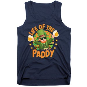 Funny St Patricks Day Life Of The Paddy Leprechaun With Beers Tank Top