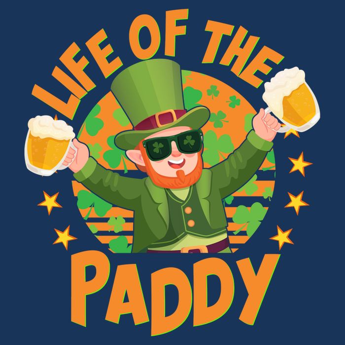 Funny St Patricks Day Life Of The Paddy Leprechaun With Beers Infant Baby Jersey Bodysuit