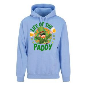 Funny St Patricks Day Life Of The Paddy Leprechaun With Beers Unisex Surf Hoodie