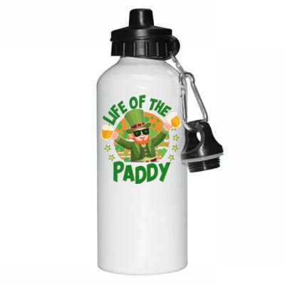 Funny St Patricks Day Life Of The Paddy Leprechaun With Beers Aluminum Water Bottle