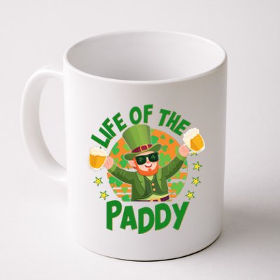 Funny St Patricks Day Life Of The Paddy Leprechaun With Beers Coffee Mug