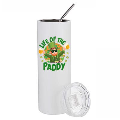 Funny St Patricks Day Life Of The Paddy Leprechaun With Beers Stainless Steel Tumbler