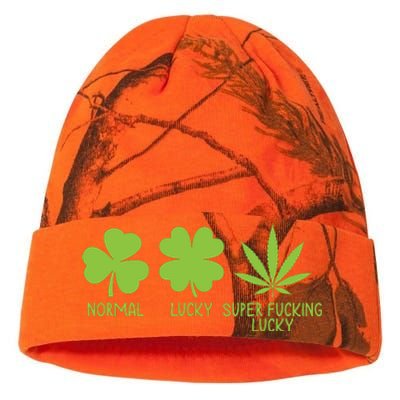 Funny St. PatrickS Day Weed Kati Licensed 12" Camo Beanie