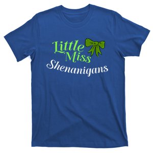 Funny St Patricks Day Little Miss Shenanigans Gift T-Shirt