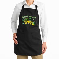 Funny St Patricks Day Pushin My Luck Bulldozer Apron