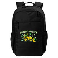 Funny St Patricks Day Pushin My Luck Bulldozer Backpack