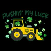 Funny St Patricks Day Pushin My Luck Bulldozer Mug