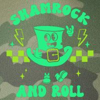 Funny St Patricks Day Shamrock and Roll Legacy Tie Dye Trucker Hat