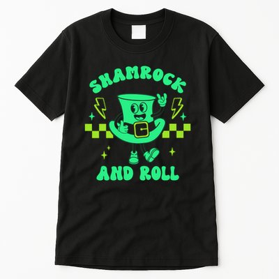 Funny St Patricks Day Shamrock and Roll Tall T-Shirt