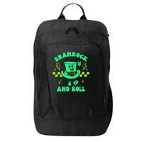 Funny St Patricks Day Shamrock and Roll City Backpack