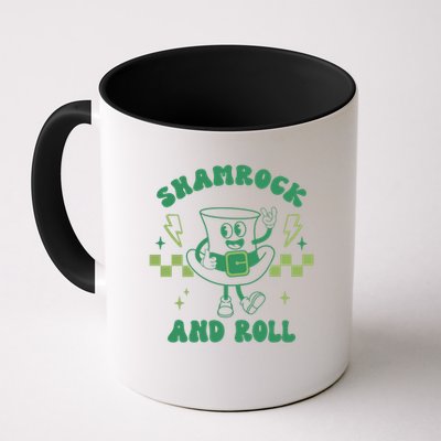 Funny St Patricks Day Shamrock and Roll Mug