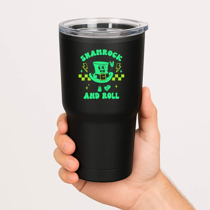 Funny St Patricks Day Shamrock and Roll Tumbler