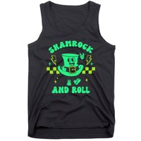 Funny St Patricks Day Shamrock and Roll Tank Top