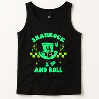 Funny St Patricks Day Shamrock and Roll Tank Top