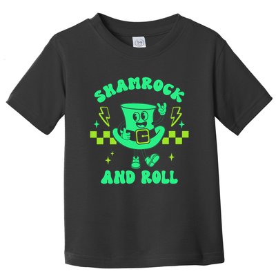 Funny St Patricks Day Shamrock and Roll Toddler T-Shirt